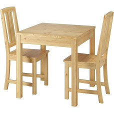 Beautiful Dining Set with Table and 2 Chairs Solid Pine 90.70-50 B Set 22