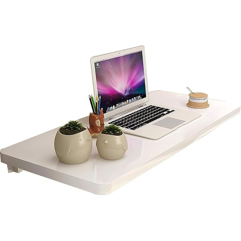 An der Wand montiertes Klappregal mit Halterungen. Klapptisch mit ausklappbaren Blättern für Küche, Esszimmer, Schreiben und Laptop. Platzsparender Schreibtisch (dydis: L50xB40cm/L20xB16in)