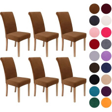 Colorxy Spandex audinys Stretch Valgomojo kėdė Slipcovers Namų dekoro rinkinys 4