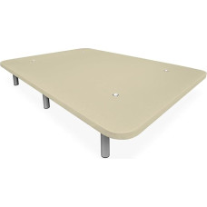 DUÉRMETE ONLINE - Sustiprintas minkštas pagrindas lovos stabilumui ir atsparumui su 5 skersiniais ir 6 metalinėmis kojelėmis su sriegiu 27 cm 150 x 190 cm Smėlio spalvos