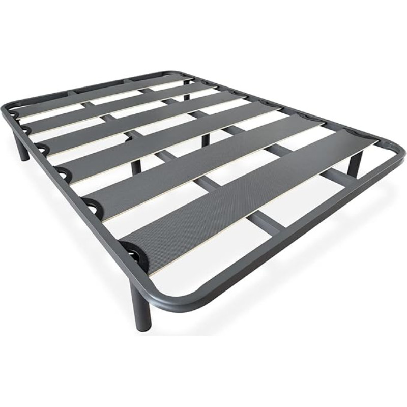 DUÉRMETE ONLINE - 40 x 30 mm skersmens lentjuostės su plačiais skersiniais - nuo triukšmo - su sraigtinėmis kojelėmis - stabilumas ir tvirtumas - 150 x 190 cm