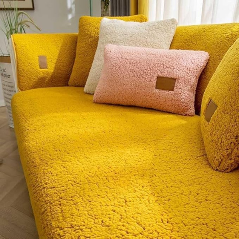 Velveto sofos dangteliai 1 2 3 4 vietų sofos dangtelis sofos dangtelis L formos kampinis sofos kampas sofa / sofa mesti antklodę, Velveto sofos metimai sofos dangtelis sofos metimai neslidus sofos dangtelis ( spalva: # 16, dydis: 110x160cm )
