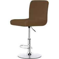 Stretch Bar Stool Cover, Bar Chair Covers, Set of 2, 4 or 6, Office High-Backed Chair Cover, Corn Grain Velvet for Universal Boss Swivel Chair, Dining Room, Wedding, Party, Hotel, Banquet