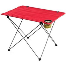 Tragbarer faltbarer Camping-Picknicktisch mit Eisenstange, leichter Outdoor-Ess- und Grilltisch mit Aufbewahrungstasche, ideal für Camping Picknicks und Outdoor-Abenteuer