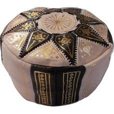 Ottomano 2209191146 Pouf Marokas Beanbag natūrali oda Arabo Etninis kojų atrama Rankų darbo