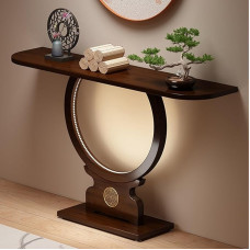 Generisch Schmaler Vintage-Konsolentisch aus Holz für Eingangsbereich, moderner Sofatisch, Akzentmöbel für Foyer, Stauraum hinter dem Sofa (100 cm) - Stilvolles und funktionales Design