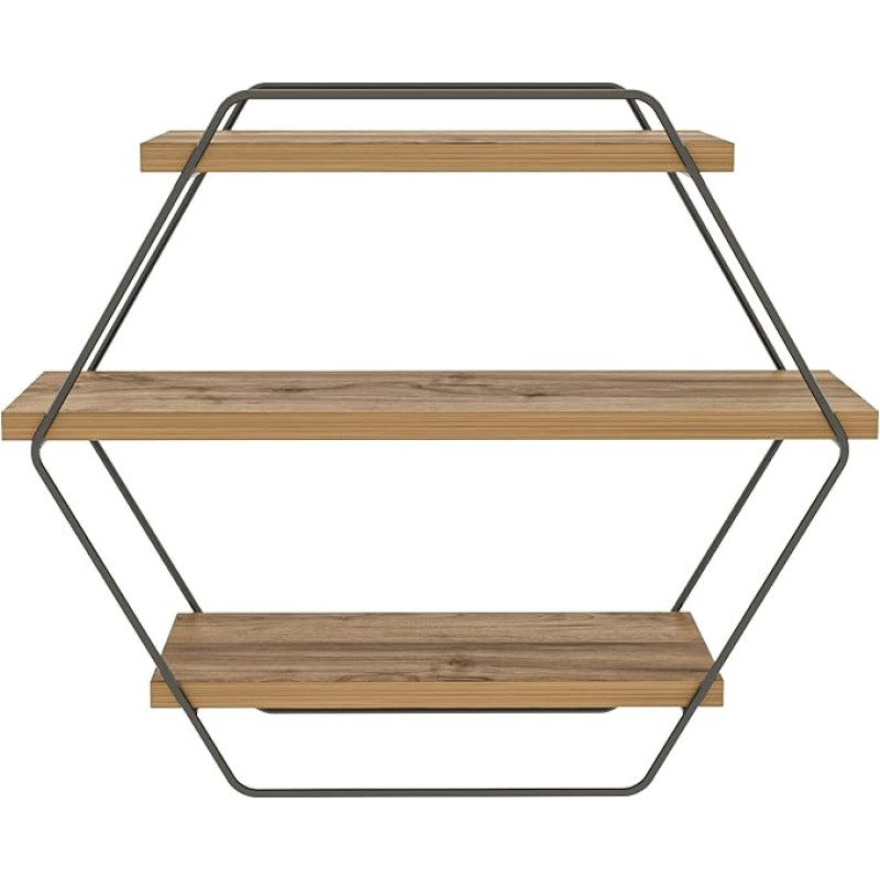 WELL HOME MOBILIARIO & DECORACIÓN Lentyna, 100 % melaminu dengta medžio drožlių plokštė, spalva: Atlantinė pušis