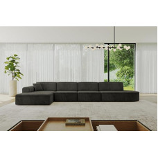 ALTDECOR IREA-L3-v3-403x165x76 cm kampinė L formos kampinė sofa lova Kampinė sofa Kampinė sofa Gyvenamasis kraštovaizdis Sofa juoda