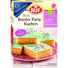 RUF Spalvingas šventinis tortas Be glitimo skardinis tortas su cukriniais pabarstukais ir glajumi puikiai tinka vaikų gimtadienio šventėms Tinka sergantiems celiakija, 815 g