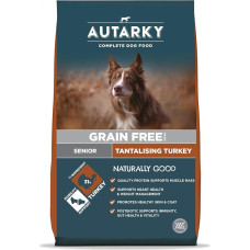 Autarky Grain-Free Senior Dry Food, Tempting Turkey 12 kg - Dog Dry Food for Older Dogs, Joint Support, Grain-Free for Sensitive Stomach