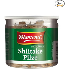 DIAMOND Shiitake Tonko Džiovinti azijietiški valgomieji grybai virimui ir valgymui Natūralūs ryžiams ir sriuboms - 3 x 30g