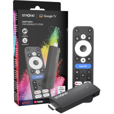 STRONG LEAP-UNA+ FHD TV Stick with Google TV, 1GB RAM + 8GB Storage, HDR10+, HLG, Bluetooth 5, Google Assistant, Streaming Device for Smart TV Upgrade