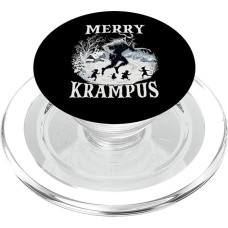 Krampus T | Schauriger Weihnachtsmann | Krampus Maske Bartl PopSockets PopGrip für MagSafe