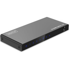 DIGITUS DS-55337 HDMI skirstytuvas 1x4 - Įėjimas: Išeitis: 1 prievadas: HDCP 2.2 - HDR, Deep Color, EDID perjungiklis, DTS, Dolby Digital, LPCM