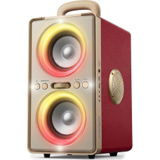 240 W Peak Bluetooth Music Box, Large, Powerful, Loud Sound with Deep Bass, 20H Battery, TWS Function, Party Bluetooth Speaker for Outdoor, Parties, Beach, Garden and Home (Red)