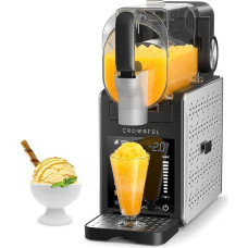 CROWNFUL Slush aparatas namams 1,9 l Slushie aparatas, 6 programos ledams, Slush, ledo kokteiliams, Frappés ir pieno kokteiliams, šaldytoms sultims, automobilio valymui, 12 valandų aušinimo funkcija