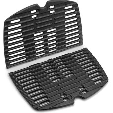 7645 Cast Iron Cooking Grate for Weber Q200, Q220, Q2000, Q2200 Series, 27.3 x 38.9 cm Cooking Grates Replacement Parts for Weber Grill Set with Grill Replacement Parts