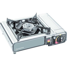 KEMPER Nomade dujinė viryklė Nerūdijančio plieno 1900W Piezo uždegimo dviguba saugos sistema