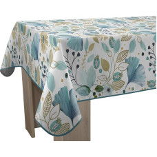 Le linge de Jules Bloom dėmėms atspari staltiesė - stačiakampis 150 cm x 300 cm mėlyna smėlio spalvos