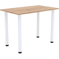 AKKE Valgomojo stalas 60 cm x 50 cm Valgomasis stalas Mažas stalas Virtuvės stalas Rašomasis stalas Valgomojo stalas Valgomojo baldai Baltos kojos