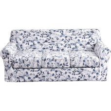 KRFOONN Stretch Sofa sofos užvalkalai 3 pagalvėms, atspausdintas sofos užvalkalas su 3 atskirais sėdynių pagalvėlių užvalkalais, skalbiami sofos užvalkalai, baldų apsauga naminiams gyvūnams vaikams (sofa, 15)