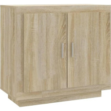 vidaXL Komoda šoninė Komoda šoninė spintelė Daugiafunkcinė spintelė Stovinti spintelė Prieškambario spintelė Svetainė Sonoma ąžuolas 80 x 40 x 75 cm Medienos medžiaga
