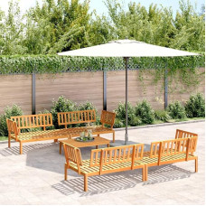 Garten-Ecksofas aus Paletten 5-TLG. Set aus massivem Akazienholz für Terrasse als Palettensofa Ecksofa 2er-Set Outdoor-Ecksofa aus Akazie
