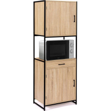 IDMarket - Virtuvės bufetas 60 cm Detroito baldai 2 durys Pramoninis dizainas + stalčius