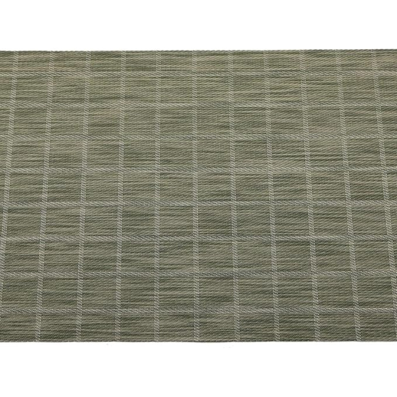 AMDXD 4er Set Tischsets Platzsets Abwaschbar Quadratisch, 70% PVC+30% PET Platzsets Weihnachten Abwaschbar Rechteckig mit Gitter Muster Anti-Rutsch, Tischmatte Weihnachten Grün für Küche, 45x30CM