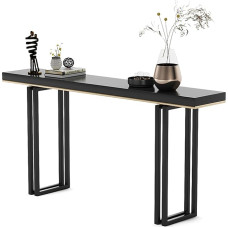 Generisch Moderner Konsolentisch für Flur und Wohnzimmer - 120 cm hoher, stilvoller Beistelltisch mit Metallbeinen, vielseitiges Möbelstück für den Eingangsbereich und schicke Wohndekoration.