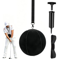 Golf Trainingshilfen Set – Intelligenter Golf Training Ball mit Pumpe & verstellbarem Schultergurt, GolfSchwungtrainer & GolfGrip Trainer für Kinder & Jugendliche, effektivesGolf Training Zubehör