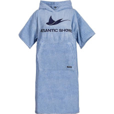 ATLANTIC SHORE | Banglentės | Badeponcho mit Kapuze aus 100% Baumwolle | Unisex | Basic für Erwachsene
