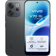 vivo V70 5G Smartphone, 8G + 256GB, ZEISS Super Telephoto Camera with 50MP, 4K Video, Razor-Sharp AMOLED Display in 1.5K with 6.59 Inch, 5400 mAh Battery, 3D Fingerprint Scanner, IP68 and IP69, Android 16