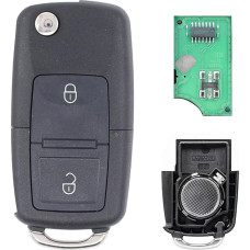 Rakto nuotolinio valdymo pultas 2 mygtukai Siųstuvo blokas 433 MHz siųstuvas ID48 lustas su elektroninės kortelės atsakiklio korpusu Frezavimo baterija Transporter T5 Tou-Ran Up Exeo Ibiza 6J Leon Toledo Altea