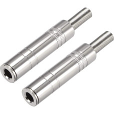 Šaltinių žemėlapis 6,35 mm Stereo Buchse Lötverbinder Audio Video Kabel Maitinimo adapteris Zinklegierung 2 Stück