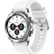 Samsung Galaxy Watch4 Classic, Round Bluetooth Smartwatch, Wear OS, Rotating Bezel, Fitness Watch, Fitness Tracker, 42 mm, Silver