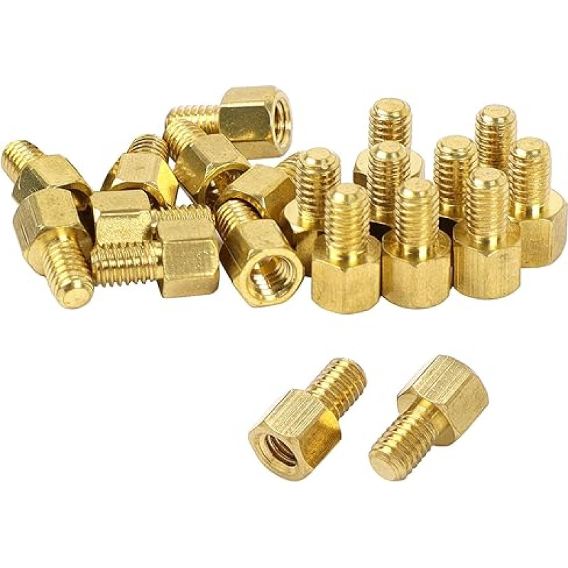 PCB montavimo šešiakampė tarpinė veržlė Sraigtiniai atramos M4x5mm + 6mm 20pcs