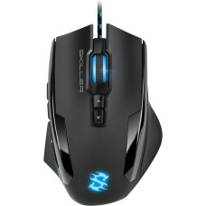 Sharkoon Skiller SGM1 gaming mouse with macro buttons (10800 DPI, RGB lighting, 12 buttons, weight tuning system and software) black