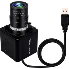 ELP 2MP 1080P plačiakampė interneto kamera su 2,8-12 mm priartinimo objektyvu, IMX323 jutiklis Interneto kamera 
