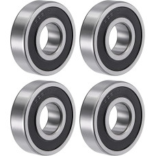 4 Stück 6305-2RS Rillenkugellager 25mm Bohrung 62mm AD 17mm Dick Doppelt Versiegelter Chromstahl