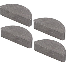 Mountfield Rasenmäher Woodruff Key 112139150/0, Metall Halbmond Design für SP53H, S422HP & SP425 Modelle, 4er-Pack Ersatzteile für zuverlässige Drehmomentübertragung