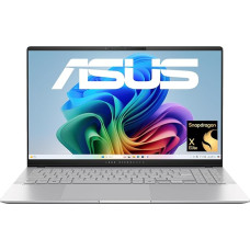 ASUS Vivobook S 15 S5507QA Nešiojamasis kompiuteris | Copilot+ PC | 15,6 colių 2,8K WQHD+ 16:9 OLED ekranas | Snapdragon X Elite X1E-78-100 | 16GB RAM | 1TB SSD | QC Adreno GPU | Win11 Home | QWERTZ | Cool Silver