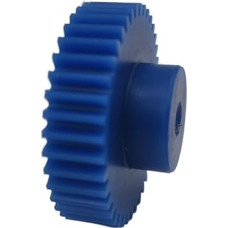 Kunststoff-Motorgetriebe, 1 Stück, 10 mm Innenloch, blaues Nylon-Zylindergetriebe, Modul-Stirnrad mit geraden Stufenzähnen, Getrieberitzel, Spindelritzel(28 Teeth)