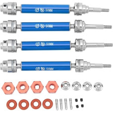 4 dalys RC-Stahl vorne und hinten CVD-Antriebswellen Ersatz-RC-Upgrade-Teile für SLASH 1/10 RC-Auto (Blau)