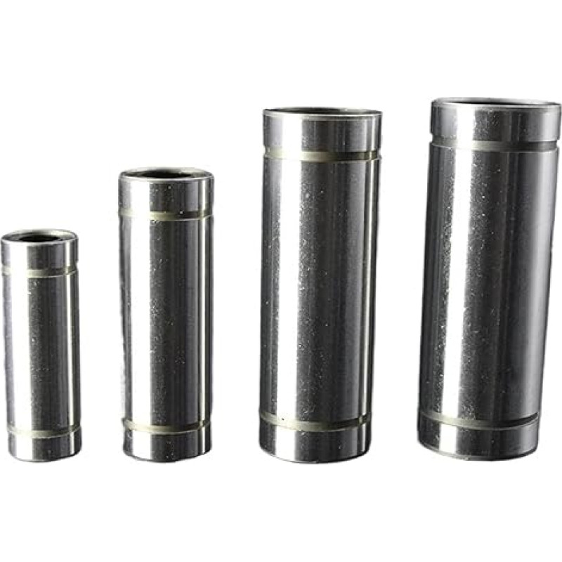 LM6LUU LM8LUU LM10LUU LM12LUU Linijiniai guoliai 6 mm 8 mm 10 mm 12 mm Išplėsti rutuliniai guoliai CNC detalės CNC 3D spausdintuvų guoliai (LM8LUU 8 x 15 x 45) Pakuotė iš 2 vnt.