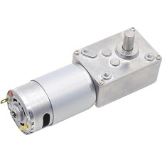 Gleichstrommotor mit Schneckengetriebe, 12 V und 24, rechtwinkliges Getriebe, 555er-Motoren, Vorhangtür, Hubgitter (Variklio laikiklis, 295R-12 V)