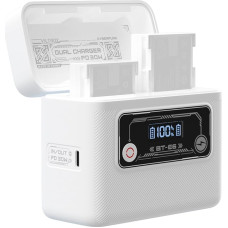 VILTROX LP-E6 / LP-E6N fotoaparato baterijos įkroviklis ir maitinimo bankas 5500mAh 30W USB-C dvikryptis greitas įkrovimas, suderinamas su 