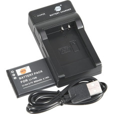 DSTE® Li-70B Li-Ion Akku + DC103U Reise und KFZ-Ladegerät-Adapter für Olympus 700 d-705 D 715 D-745 fe-4020 FE 5040 VG-140 VG-120 VG-130 VG-vg-145 VG-150 VG-160 VG-940-Kamera