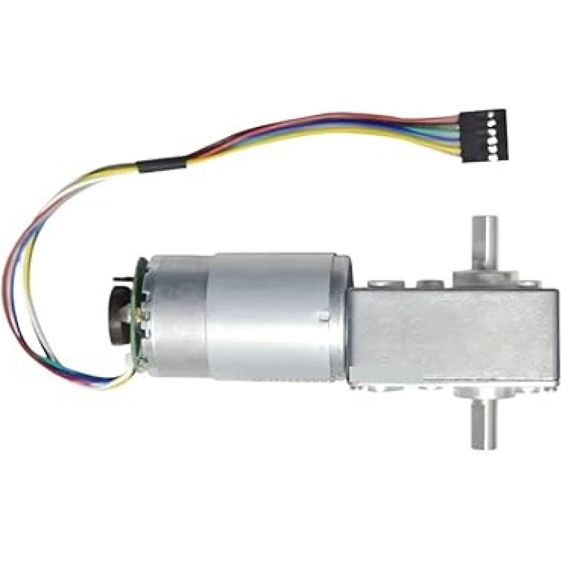 12 V/24 V Doppelwellen-Schneckengetriebemotor mit Encoder, hohes Drehmoment, niedrige Drehzahl, 12-470 U/min, Getriebereduzierer(Motor bracket,16R-12V)