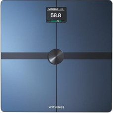 WITHINGS Body Smart WiFi Smart Personal Scales with Body Analysis: Weight, Body Fat, Muscle/Bone Mass, Water & Visceral Fat, Bluetooth, Black/Grey